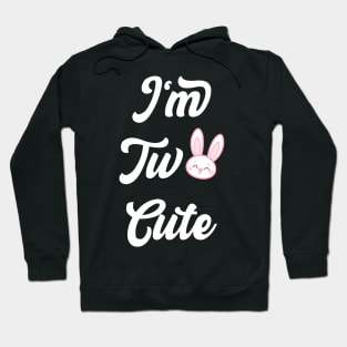 I'm Two Cute Heart 2nd Birthday Hoodie